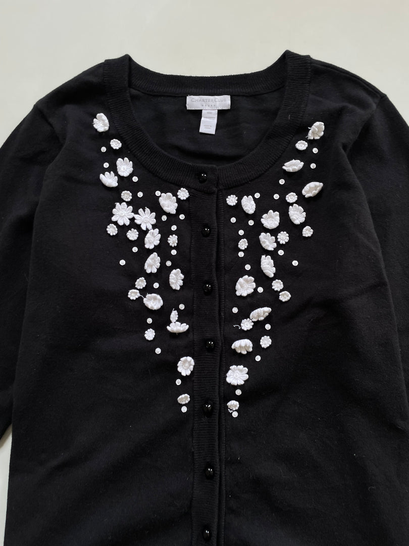 Charter Club Embroidered Sweater-Bust 44