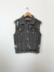 Wheel Denim Vest-Bust 36