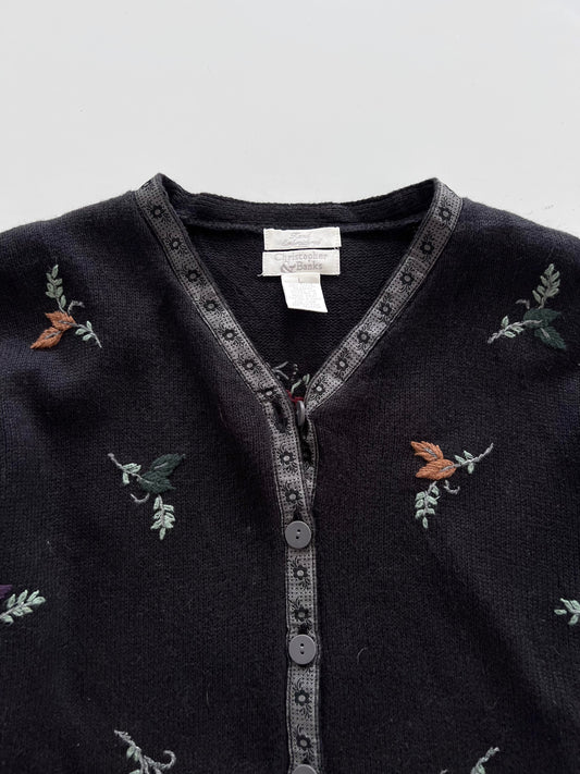 Christopher & Banks Embroidered Sweater-Bust 44