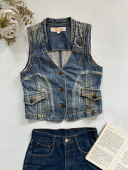 Denim Vest-Bust 32