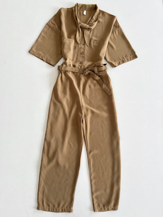 Beige Jumpsuit-Bust 40