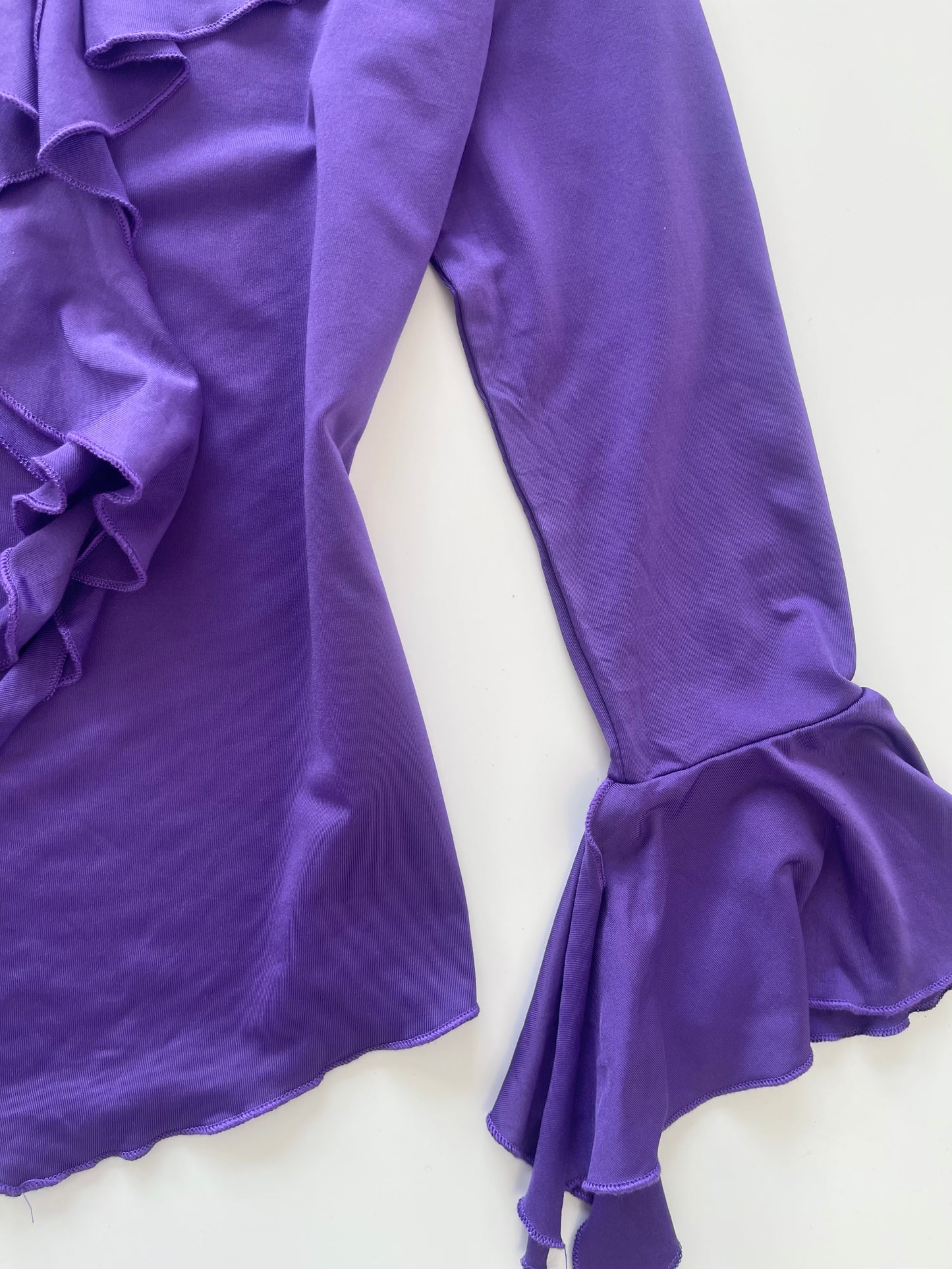 Purple Ruffle Top-Bust 34 to 36