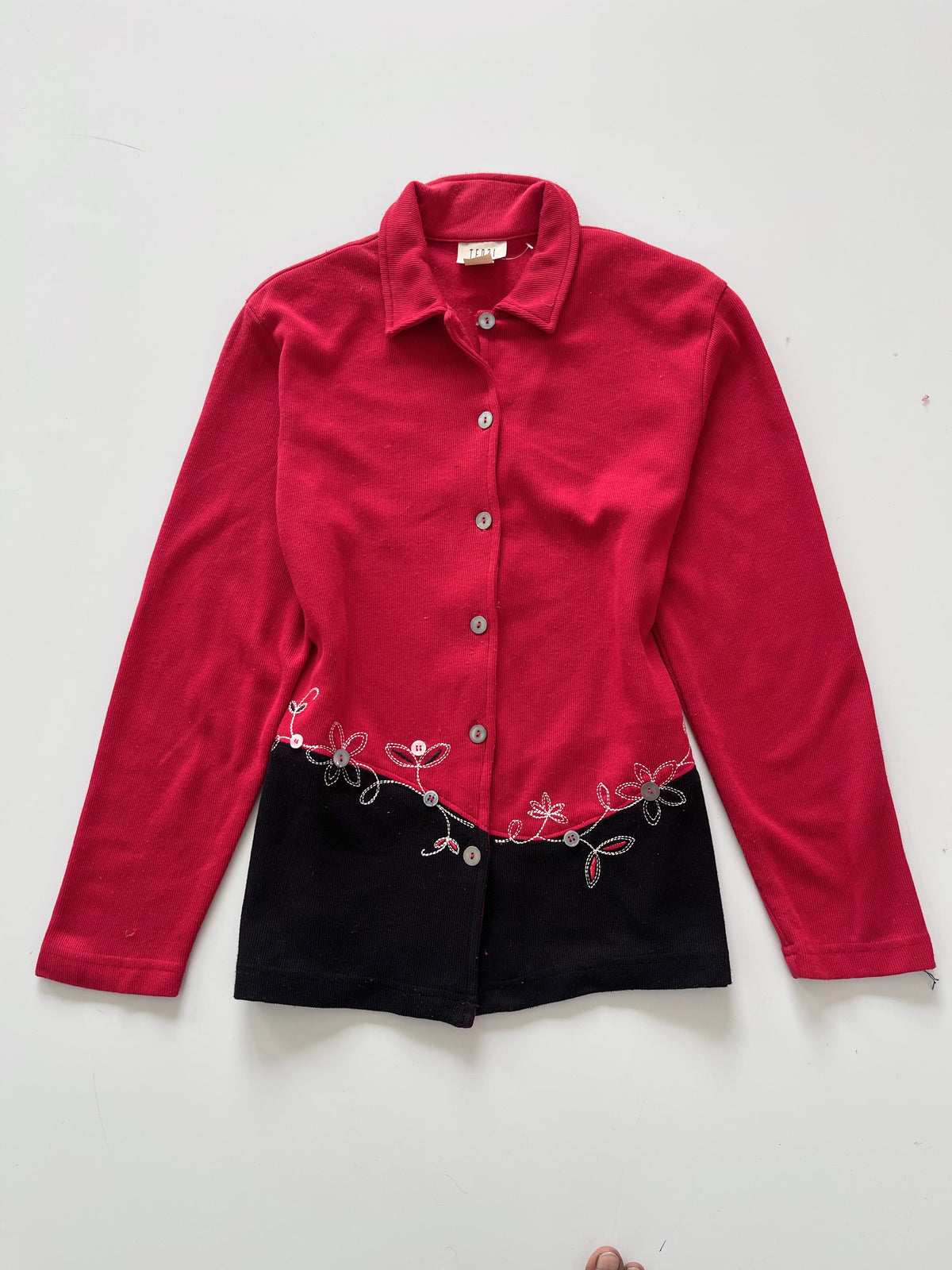 Teddi Embroidered Cardigan Sweater-Bust 40