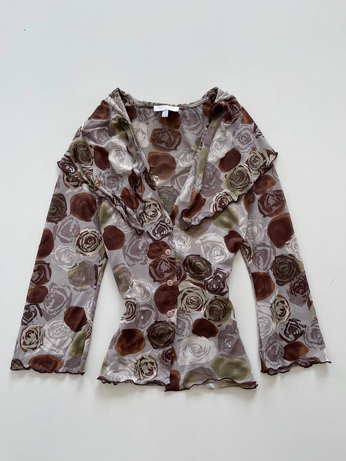 Kookai Floral Sheer Top-Bust 38
