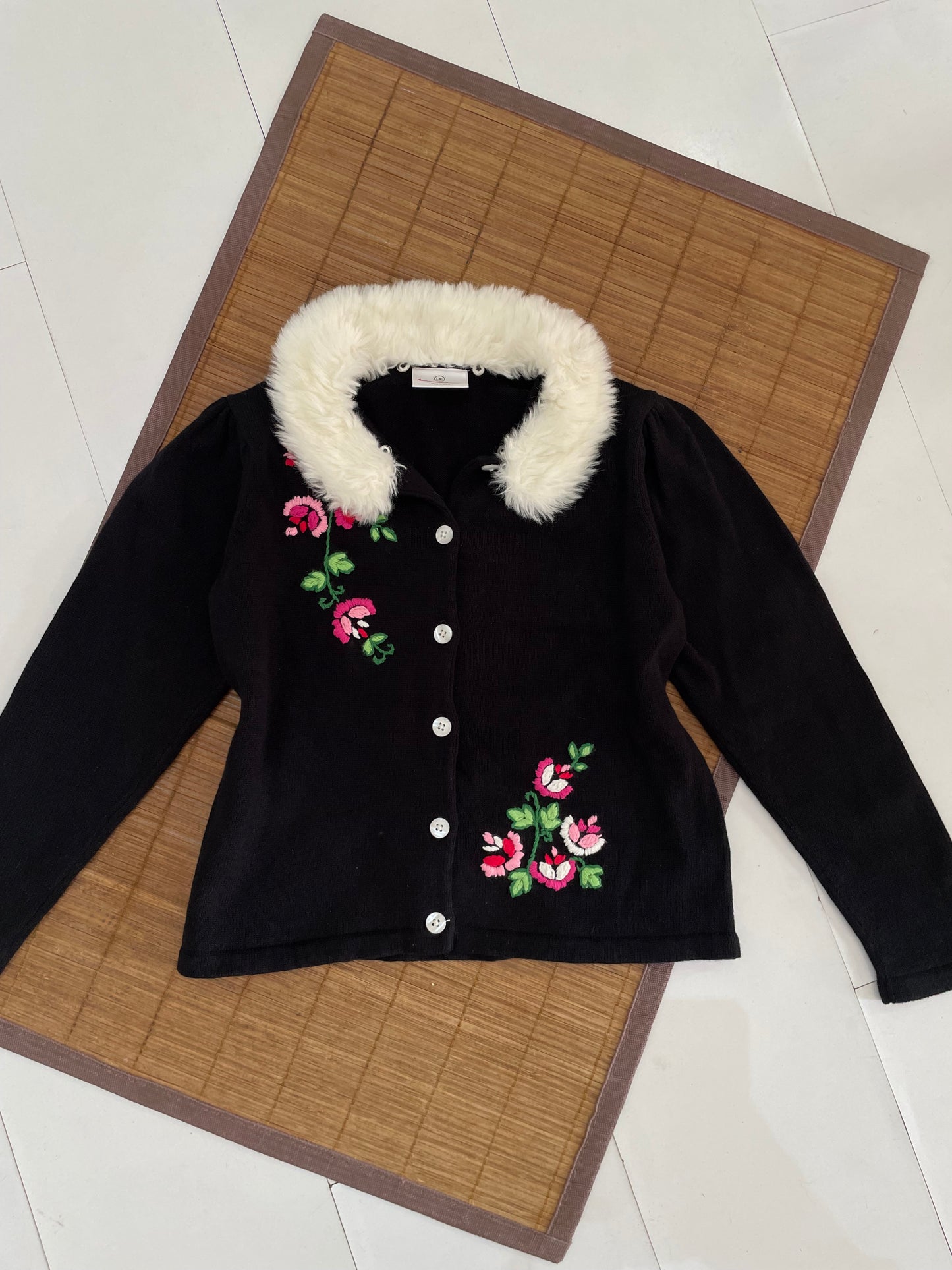 Cozy Winter Detachable Collar Top-Bust 32