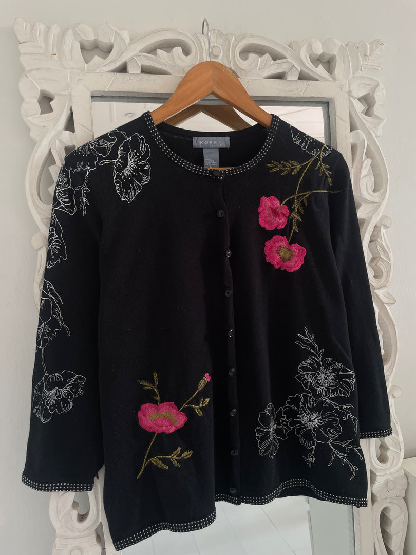 Koret Embroidered Vintage Sweater-Bust 42