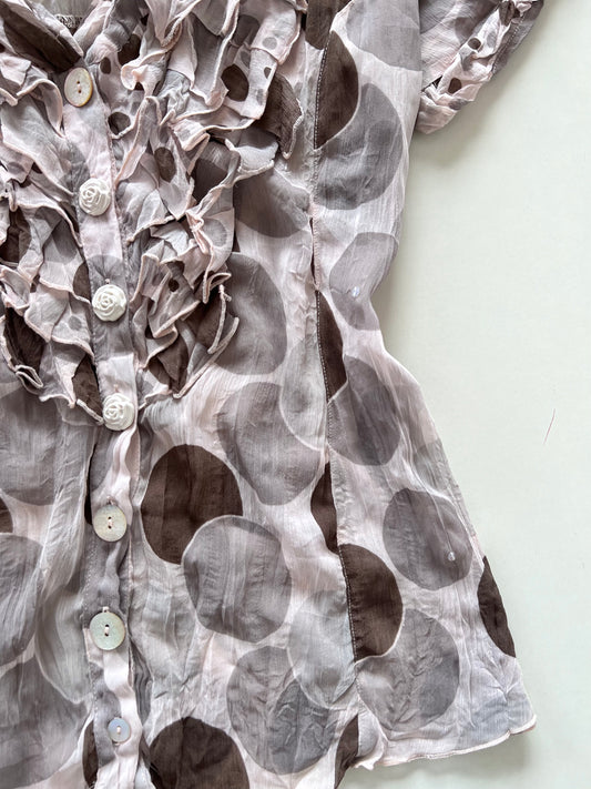Saopaulo Vintage Sheer Top-Bust 44
