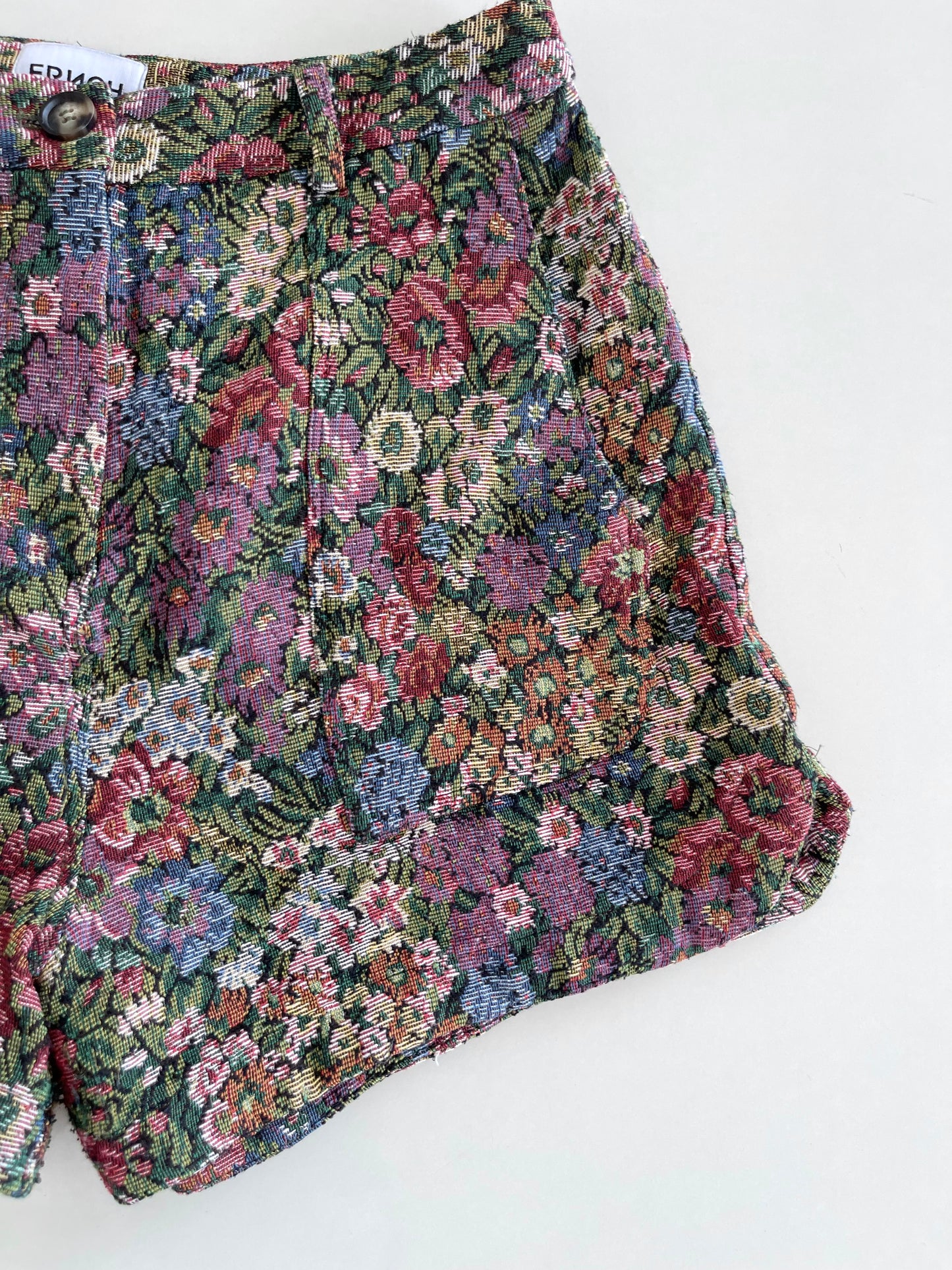 Frnch Jacquard Vintage Shorts-Waist 32