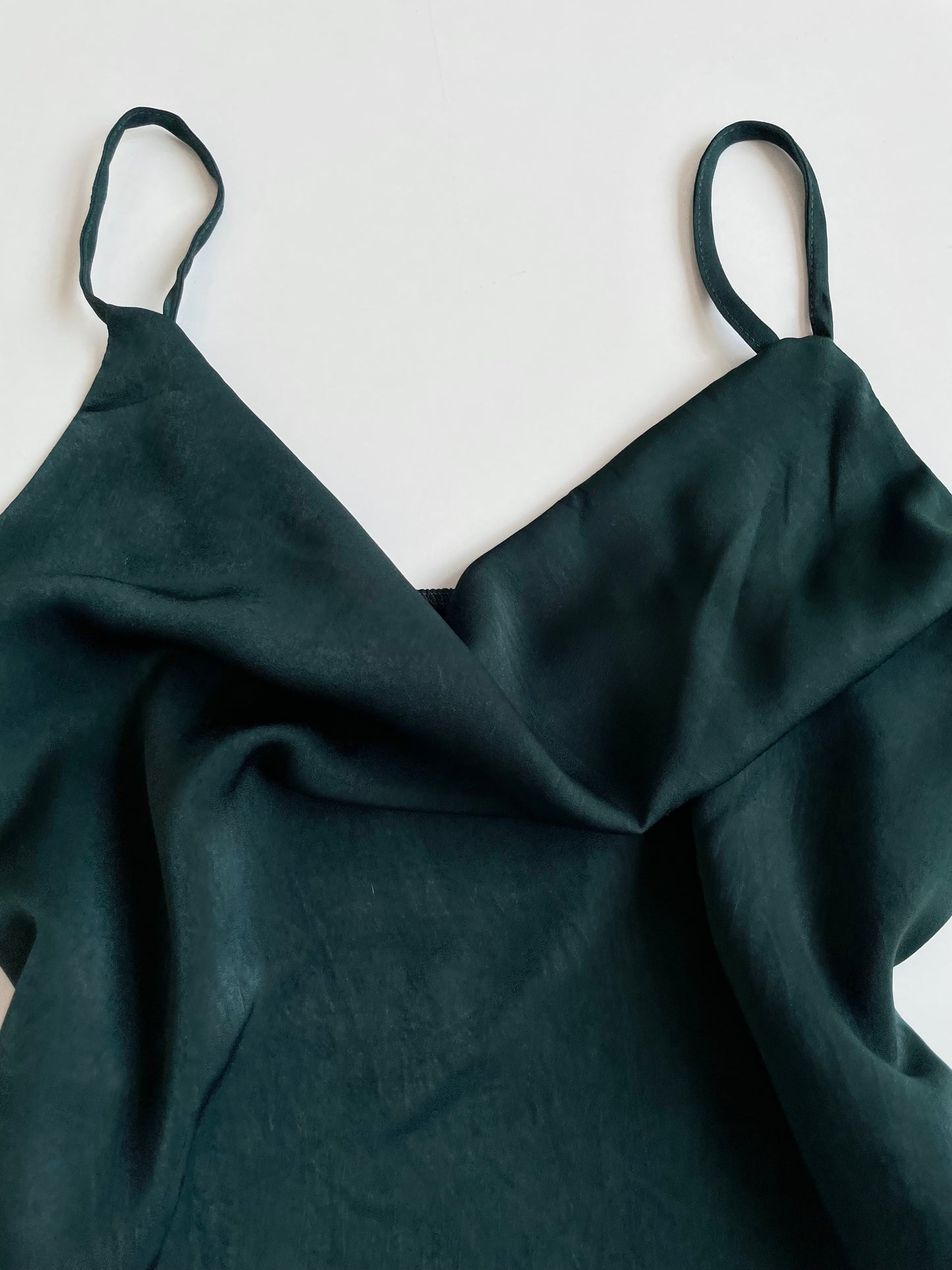 Satin Cowl Neck Vintage Top-Bust 32 to 34