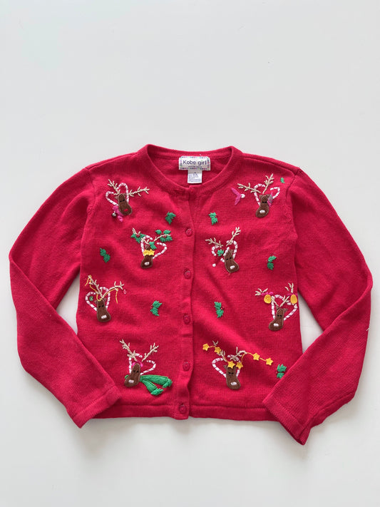 Kobe Girl Christmas Embroidered Sweater-Bust 36
