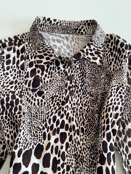 Animal Print Top-Bust 38 to 40