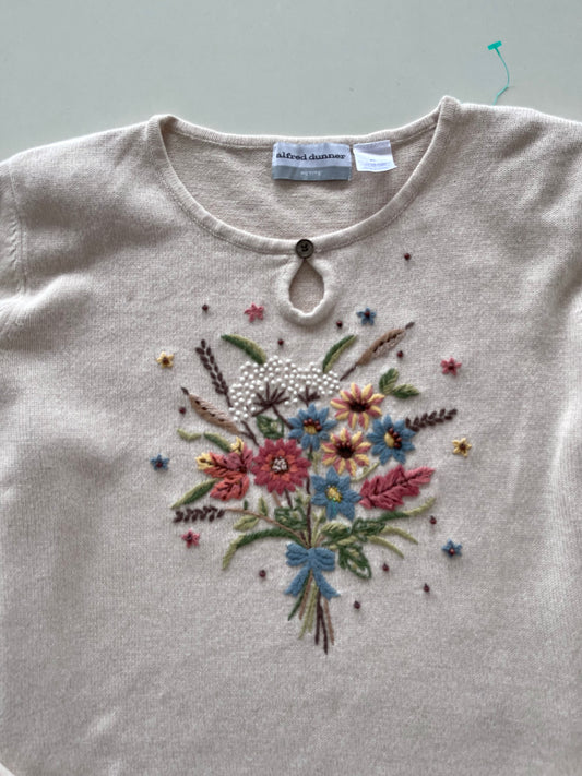Alfred Dunner Embroidered Vintage Sweater-Bust 42