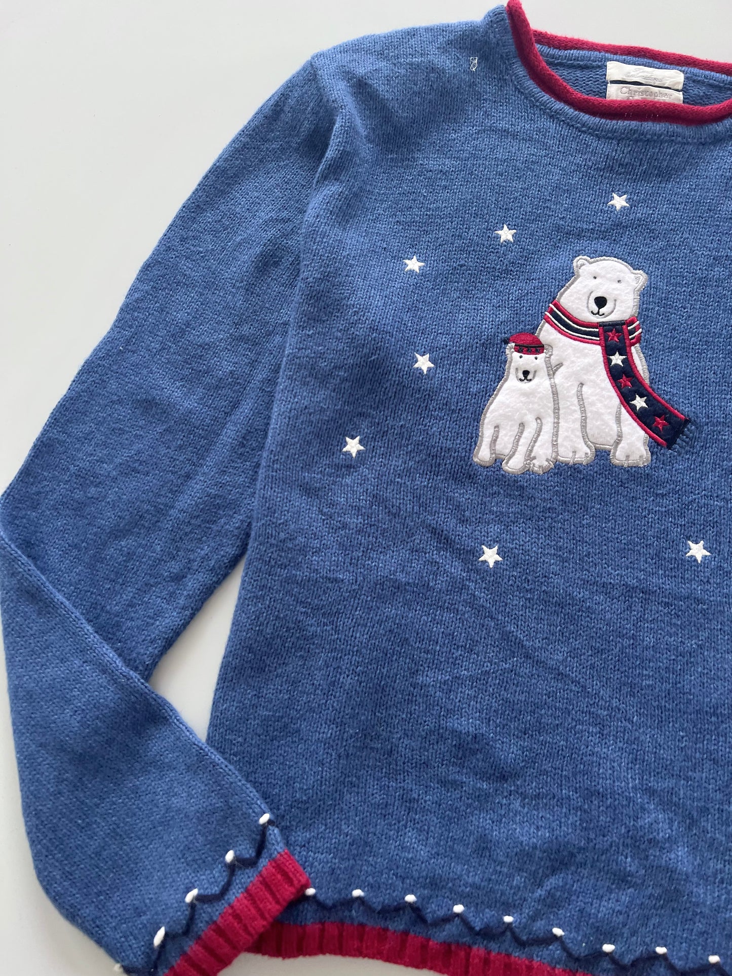 Christopher & Banks Embroidered Sweater-Bust 44