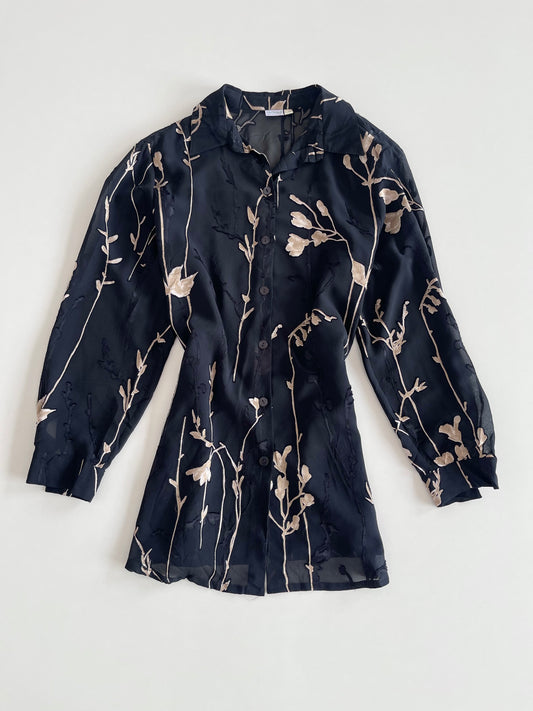Sheer Vintage Shirt -Bust 26