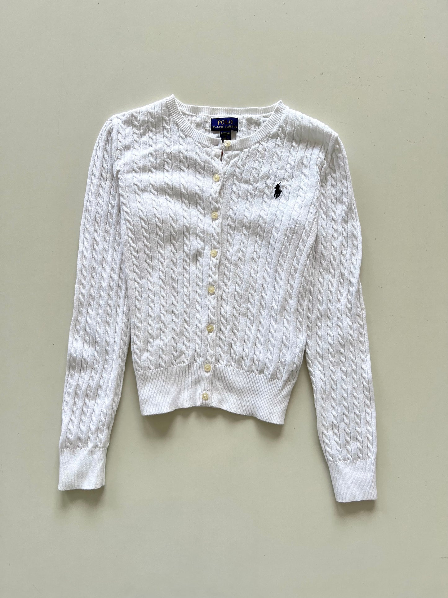 Ralph Lauren 100%Cotton Vintage Cardigan-Bust 36