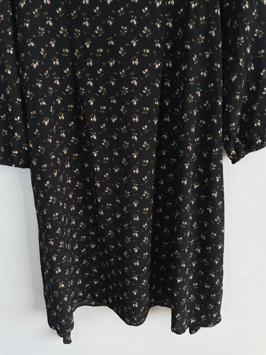 Floral Dress With Ties - Bust 36