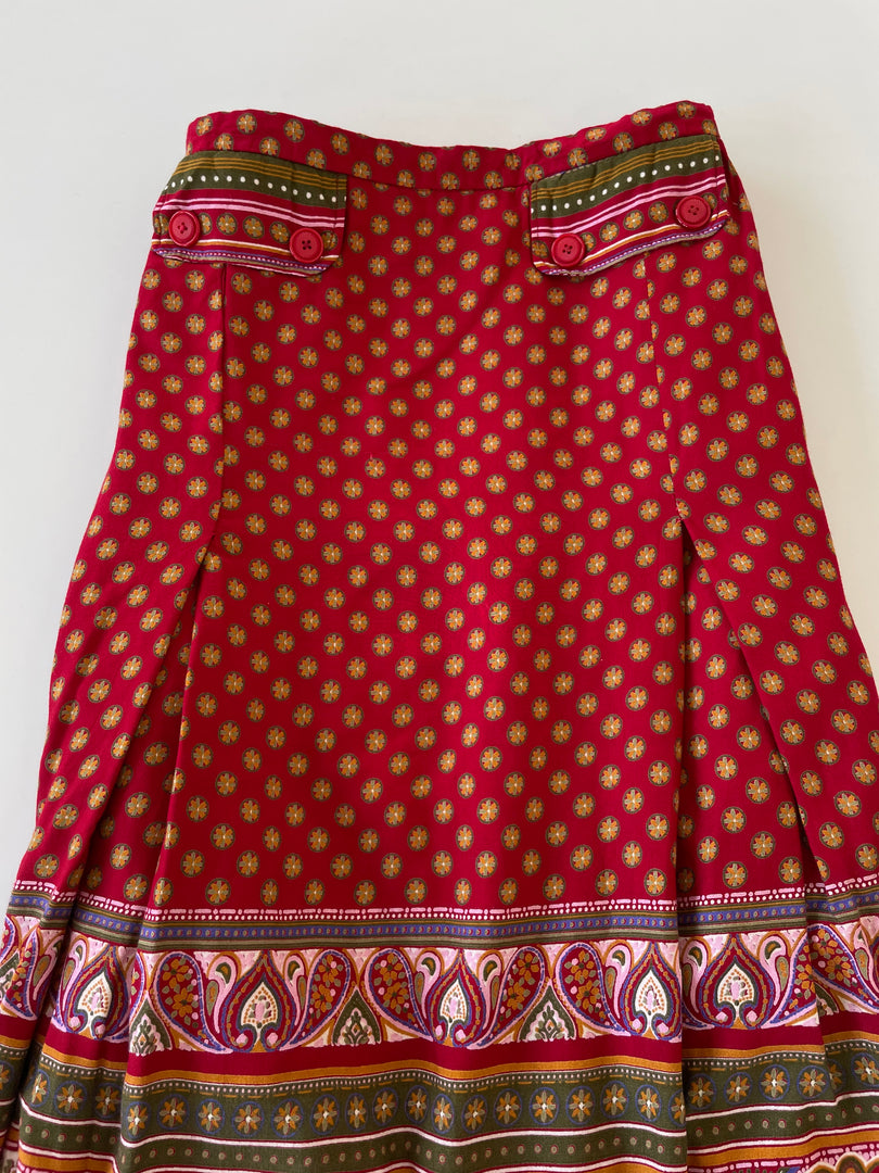 Vintage Paisley Skirt-Waist 36