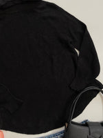 Load image into Gallery viewer, Black shimmer highneck sweater - bust 34 to 38
