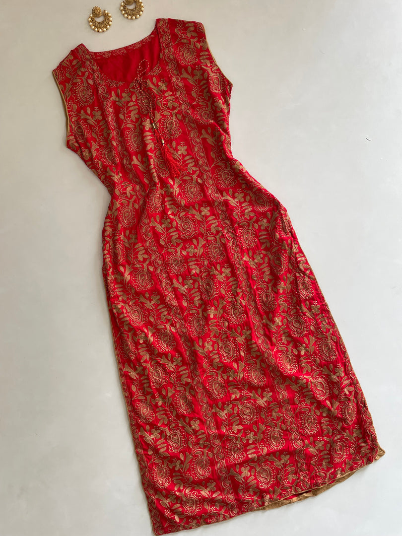 Embroidered Kurti-Bust 36