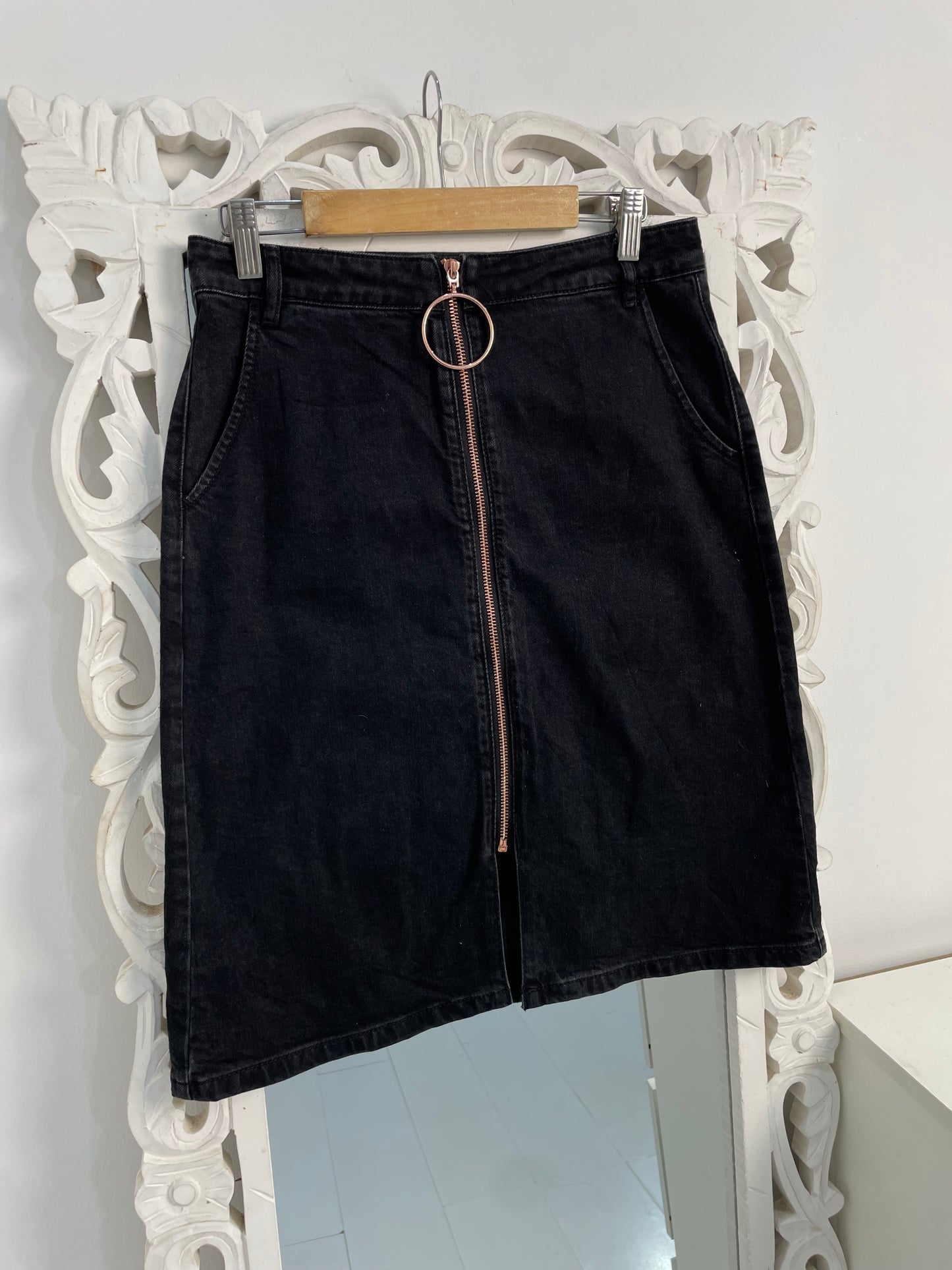 Yishion Denim Long Skirt-Waist 28