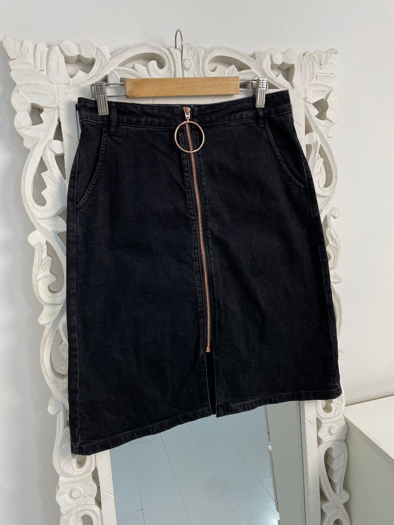 Yishion Denim Long Skirt-Waist 28