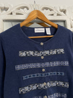 Load image into Gallery viewer, Alfred Dunner Embroidered Vintage Sweater-Bust 44