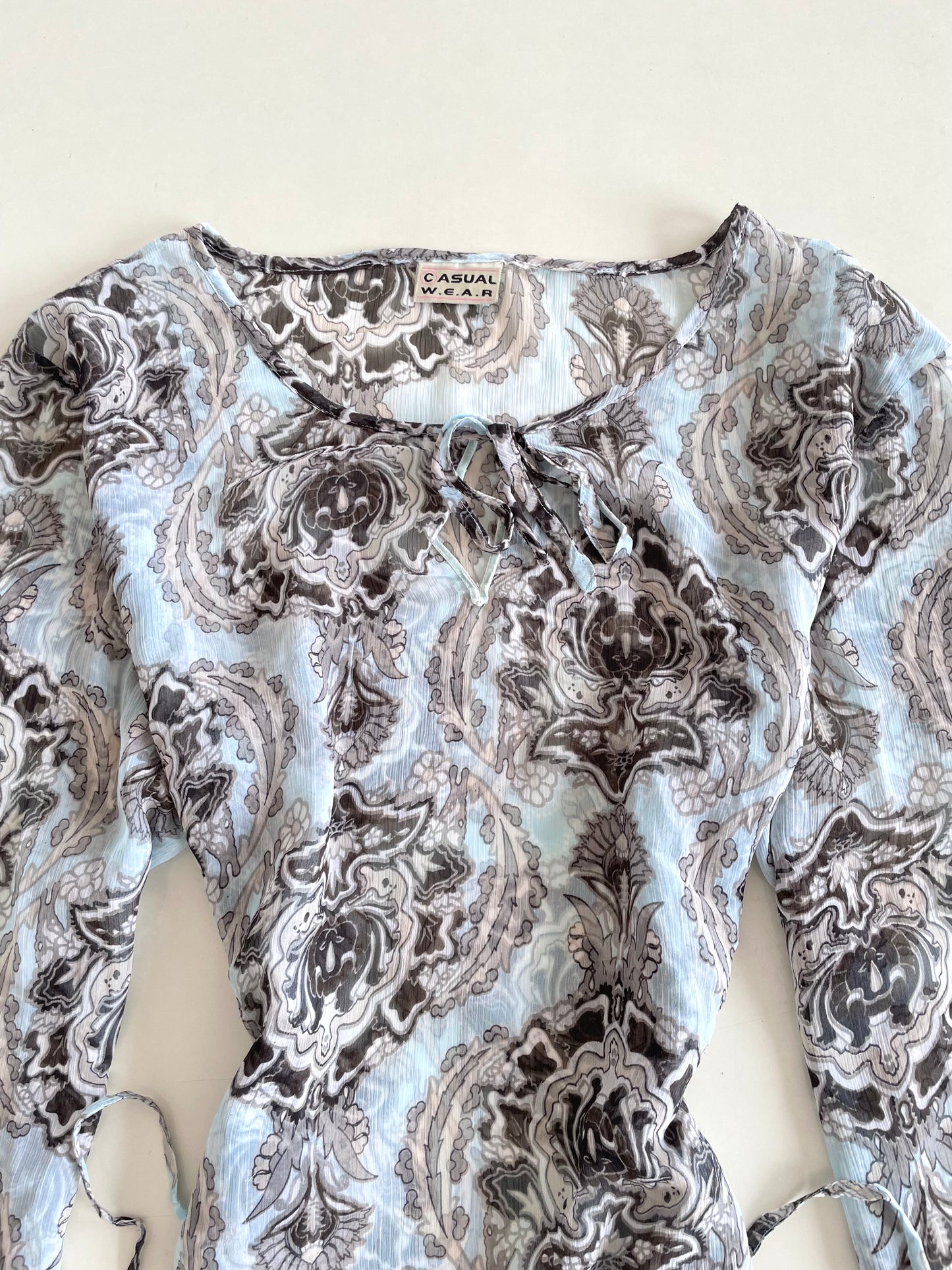 Vintage Sheer Top-Bust 46