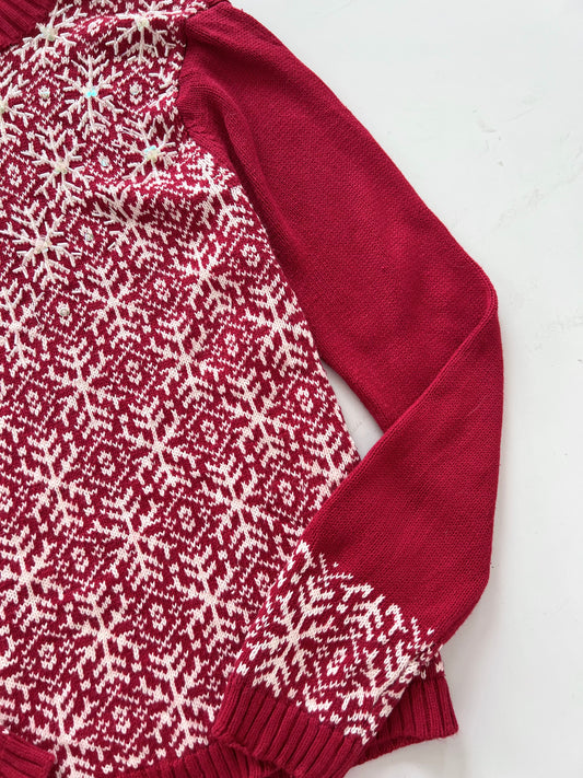 Embroidered Christmas Sweater-Bust 36