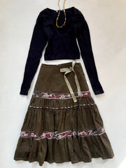 Vintage Corduroy Skirt-Waist 32