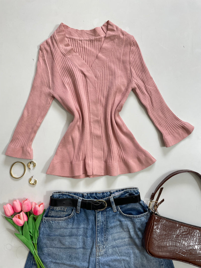 Blush Pink Pre winter Top-Bust 30 to 34