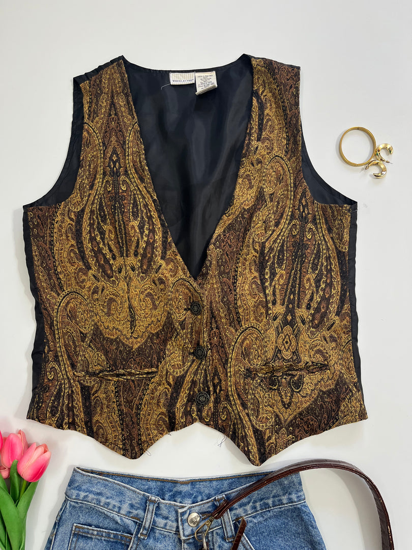 White Stag Jacquard Waistcoat-Bust 42