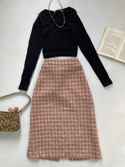 Fresh Label Vintage Warm Tweed Skirt-Waist 26