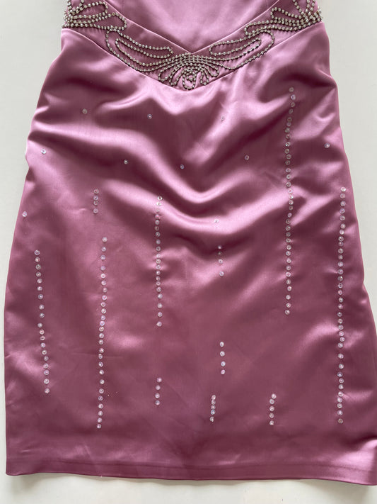 Satin Sequin Dress-Bust 30