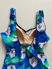 BLUE HUES FLORAL SWIMWEAR - BUST 32 TO 34