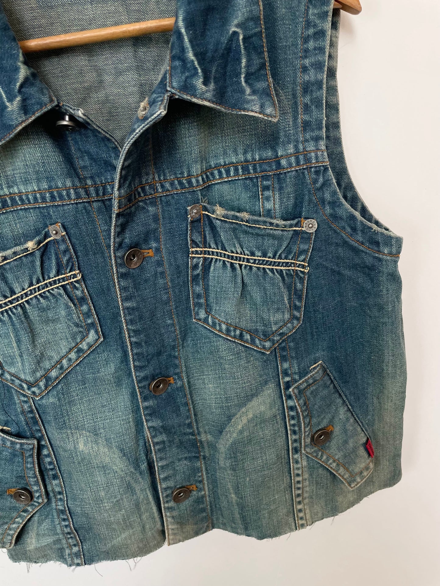 Bangbang Denim Vest-Bust 40