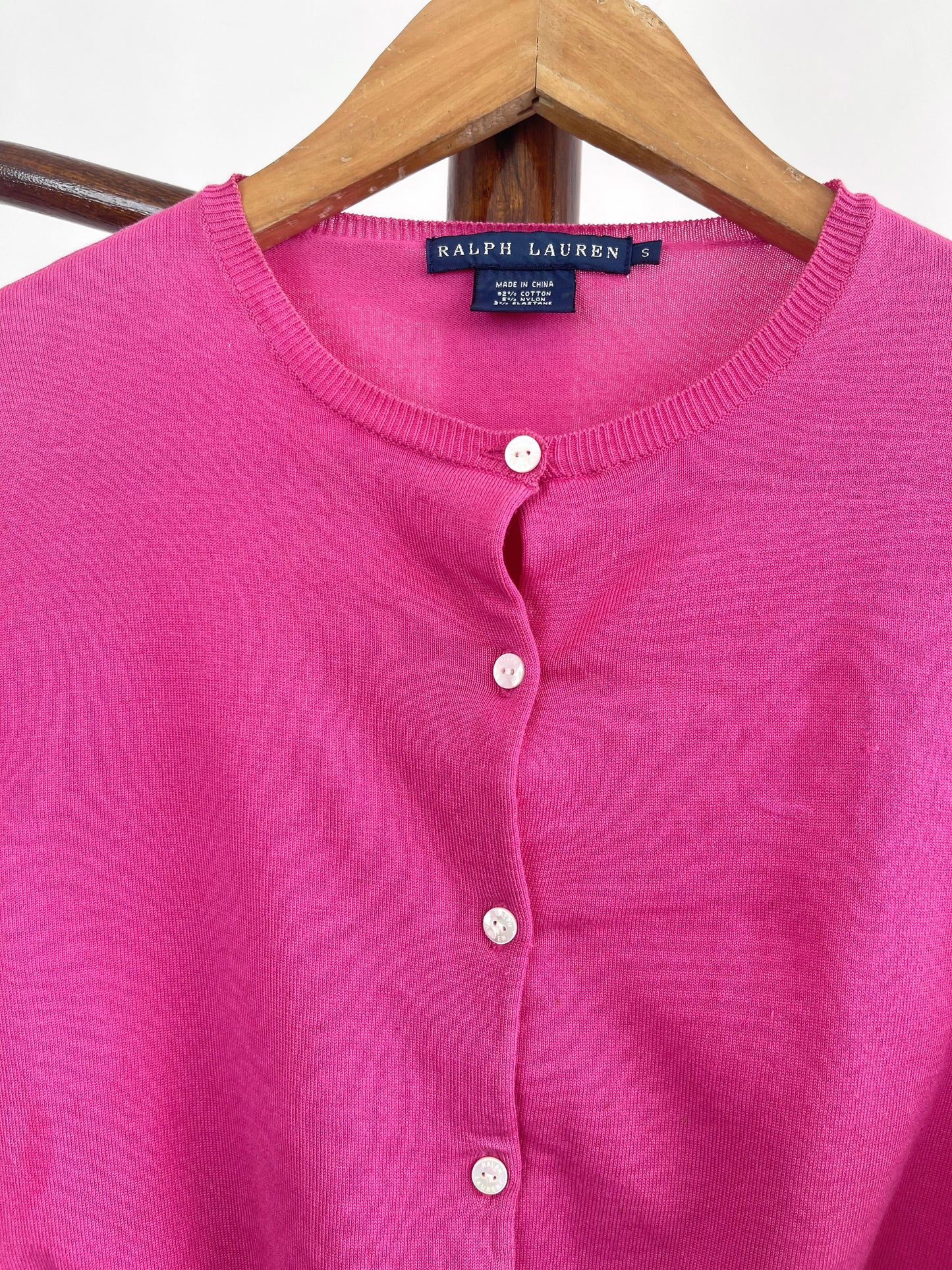 Ralph Lauren 92% Cotton Vintage Cardigan-Chest 32 to 34