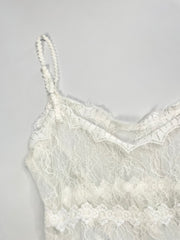 Sheer Lace Top-Bust 34