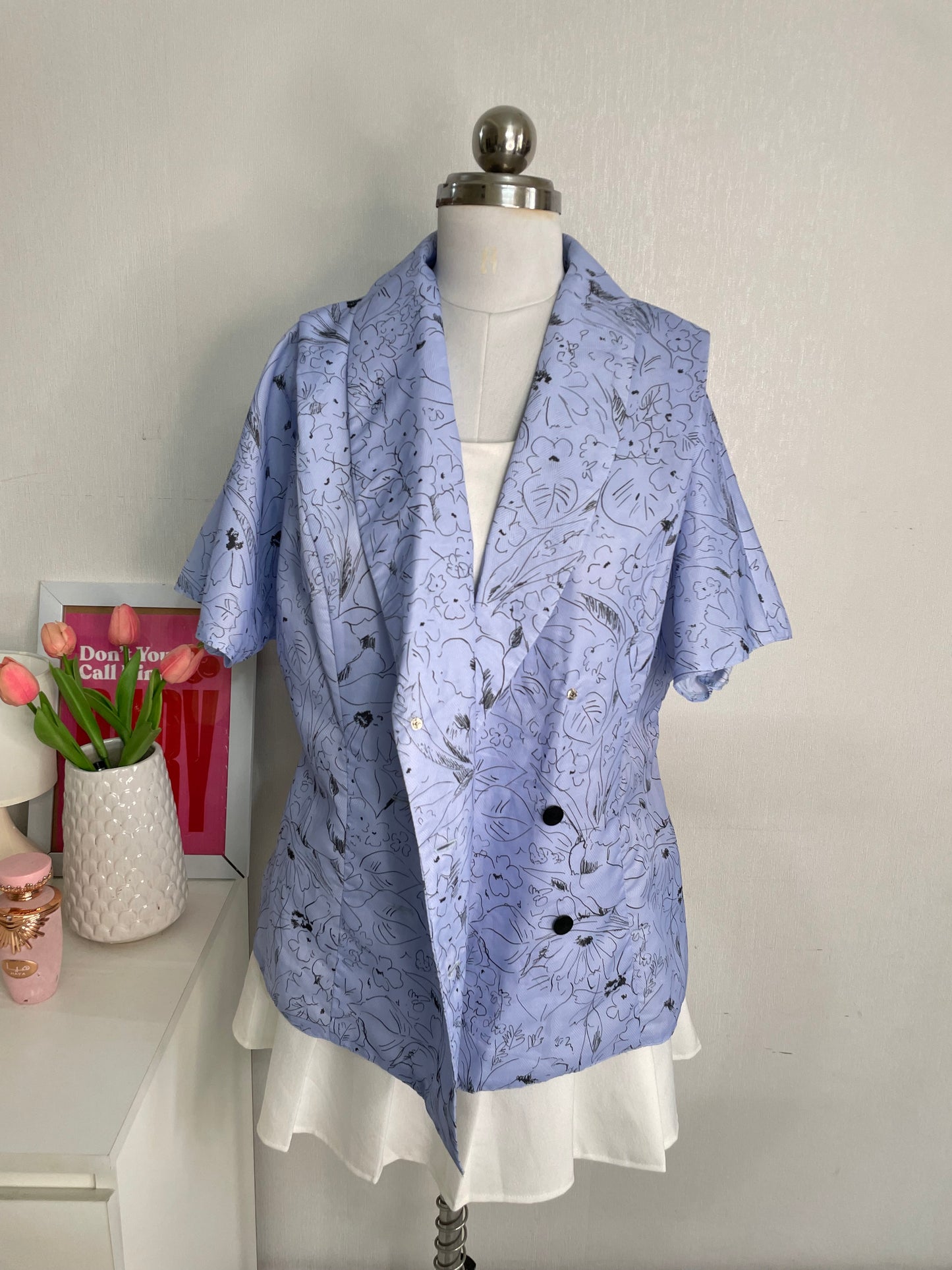 FLORAL VINTAGE BLAZER - BUST 40