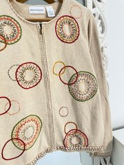 Alfred Dunner Embroidered Vintage Sweater-Bust 42