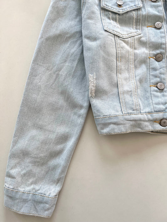 Iced Blue Denim Jacket-Bust 36