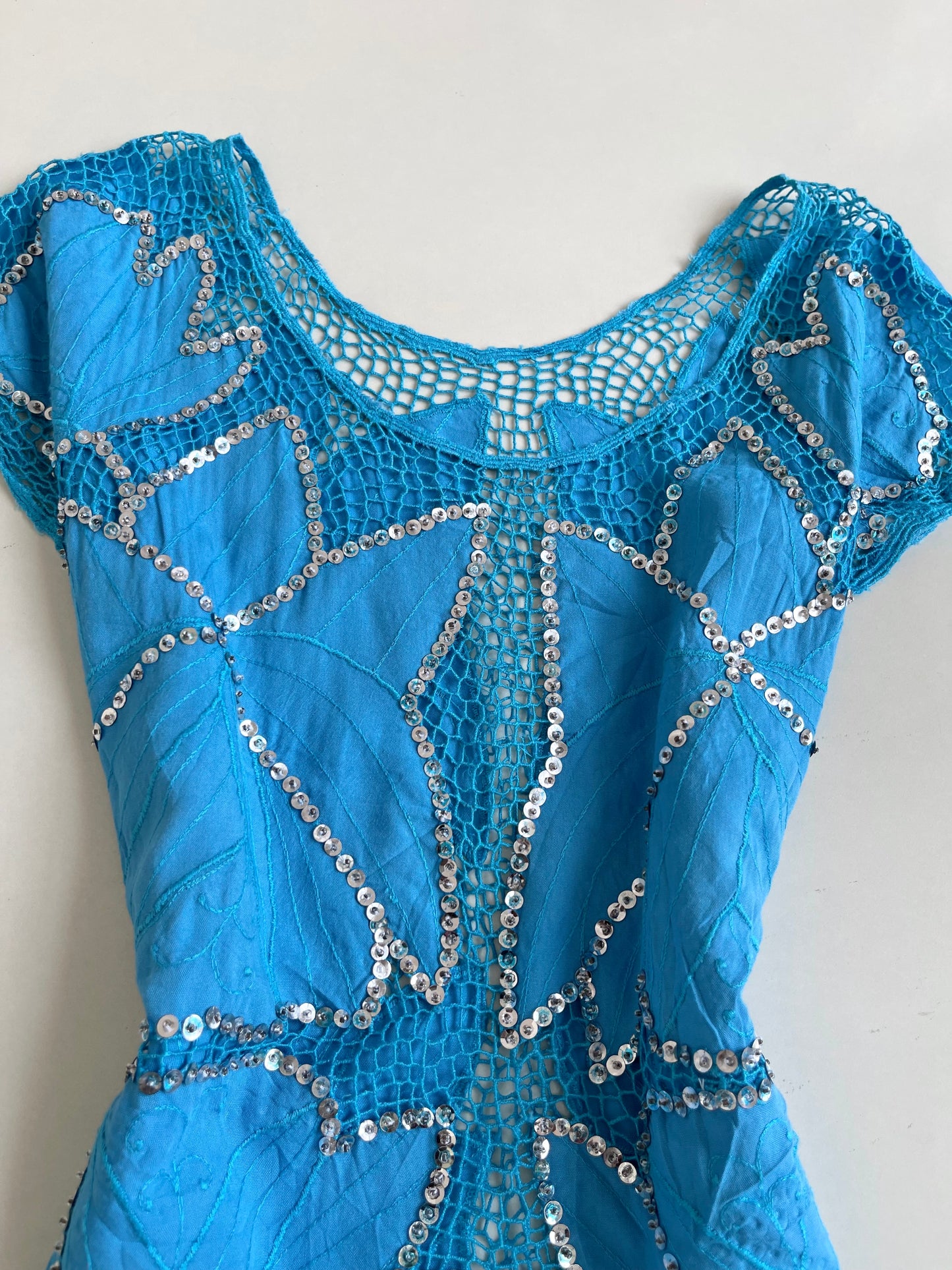 Sequin & Mesh Vintage Top-Bust 42