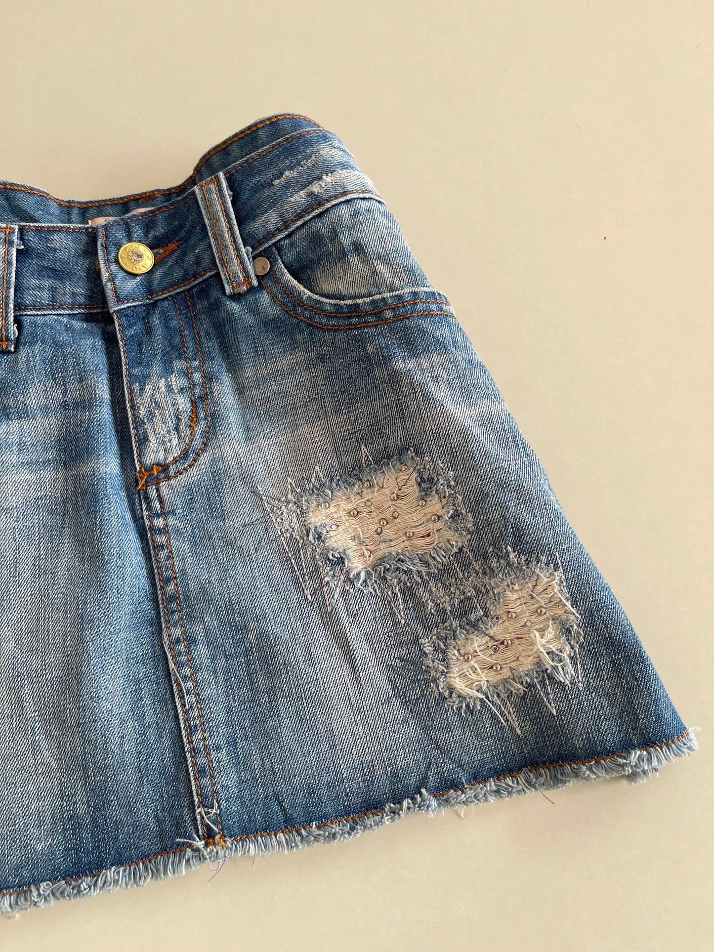 K Kree Vintage Denim Skirt- Waist 30
