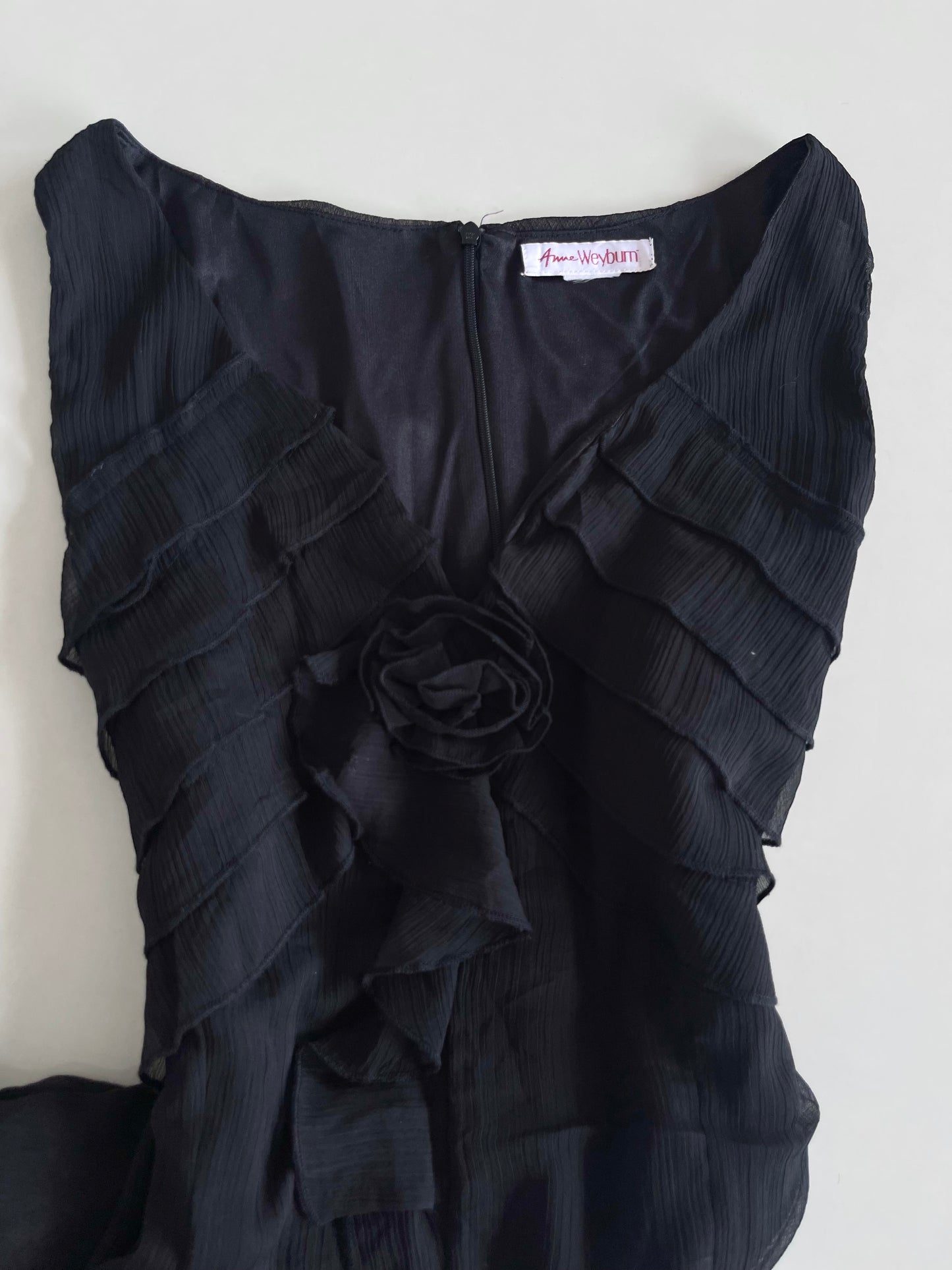 Anne Weyburn Ruffle Vintage Dress-Bust 50