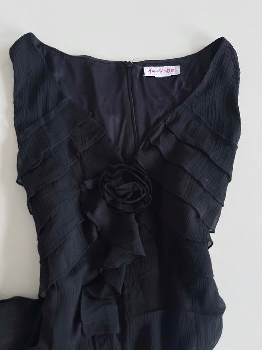 Anne Weyburn Ruffle Vintage Dress-Bust 50