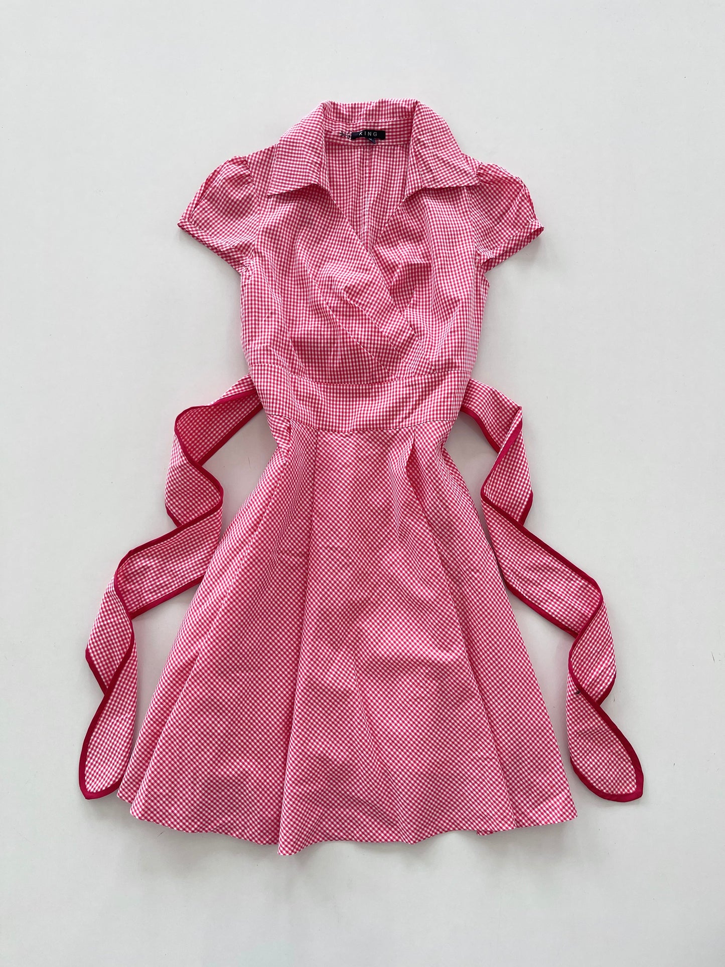 Xing Gingham Dress-Waist 36