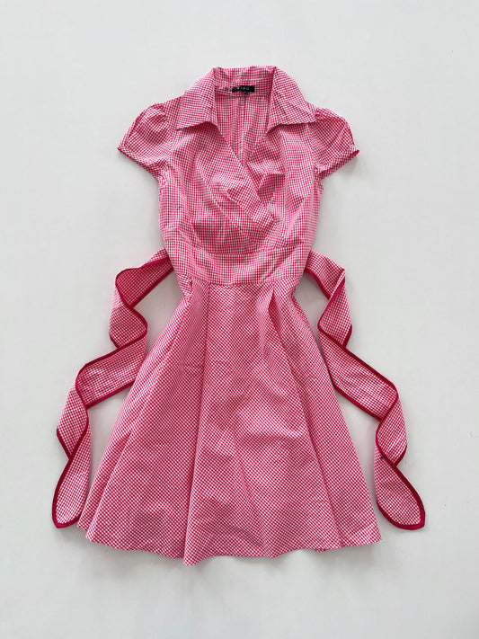 Xing Gingham Dress-Waist 36