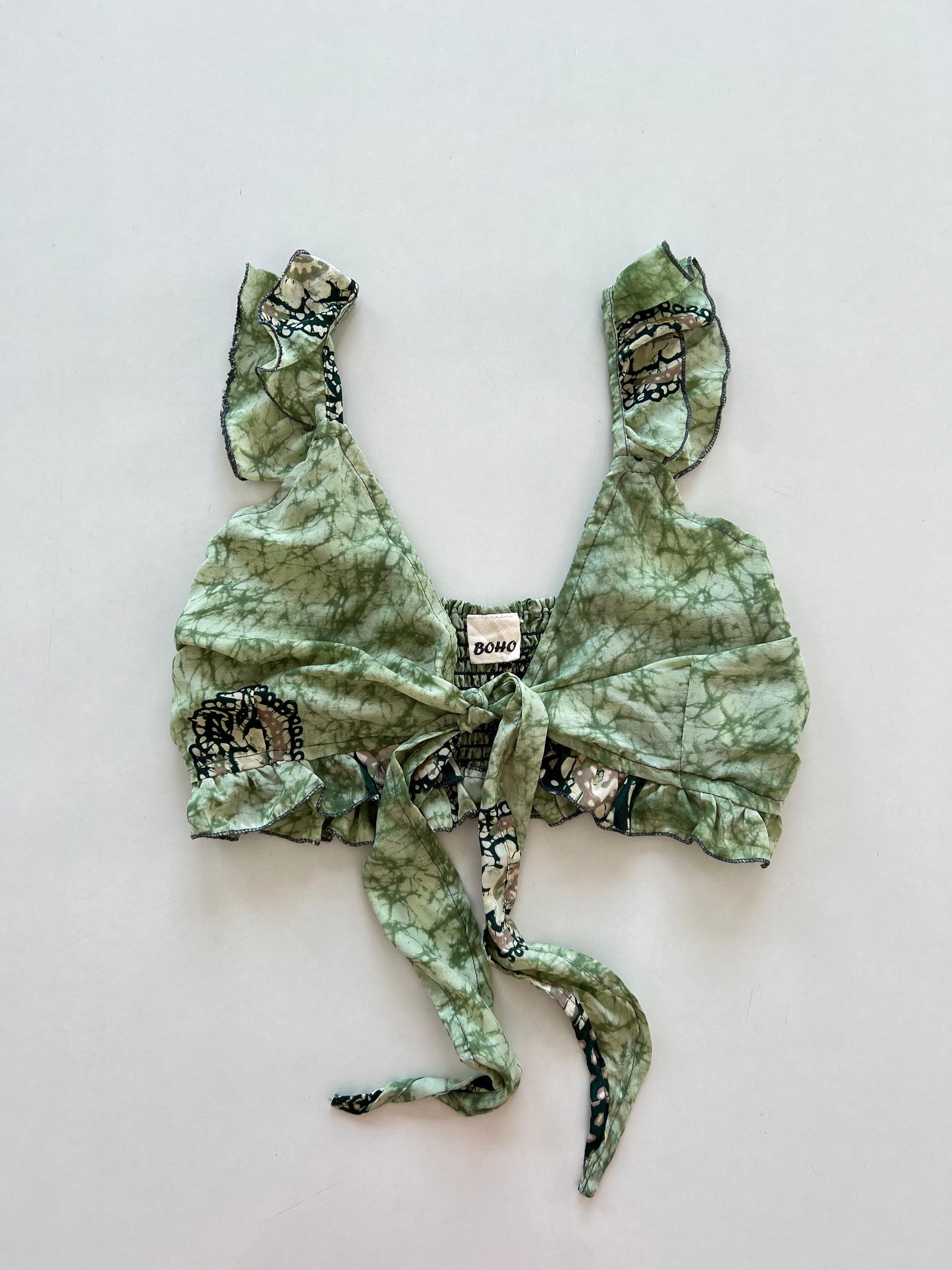 Boho 70% Silk Top-Bust 36 to 38