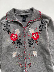 Crystal Kobe Vintage Embroidered Sweater-Bust 40