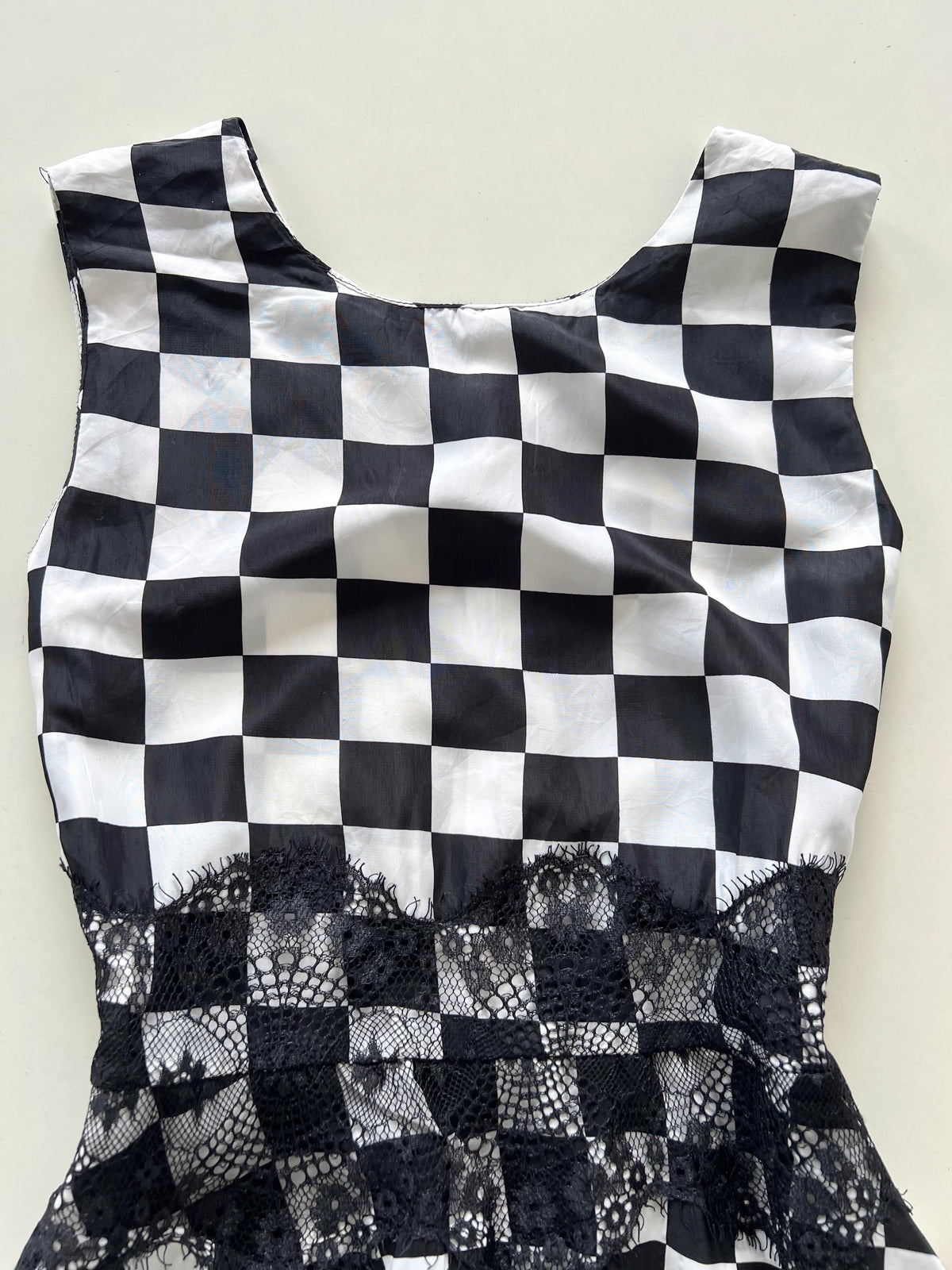 Y2k Checkered Dress-Bust 30