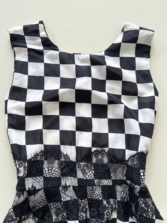 Y2k Checkered Dress-Bust 30